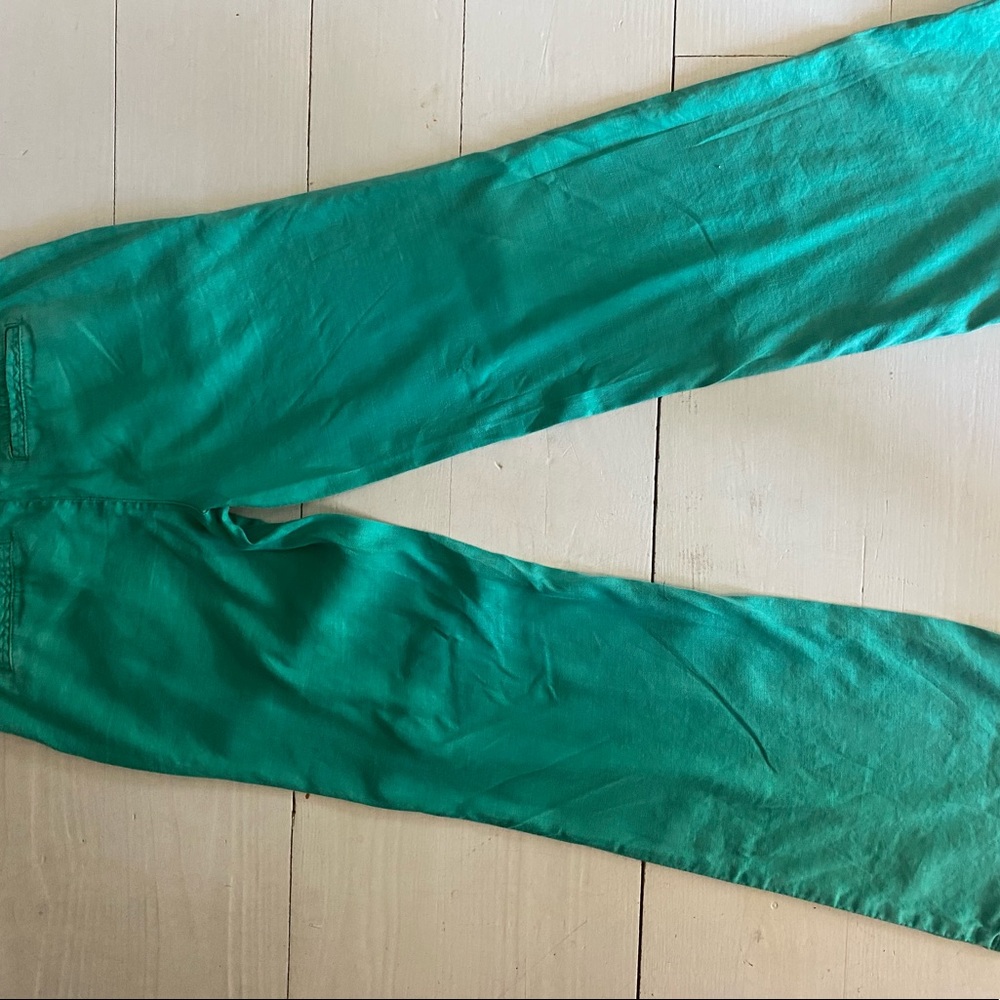Level 99 green pants wide leg, size 27, very comfortable